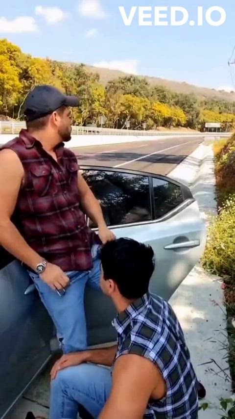 blowjob gay outdoor public clip