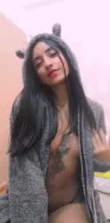 Latina Piercing Small Tits Tattoo clip