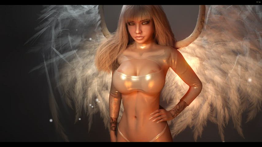 angel animation big tits tits clip